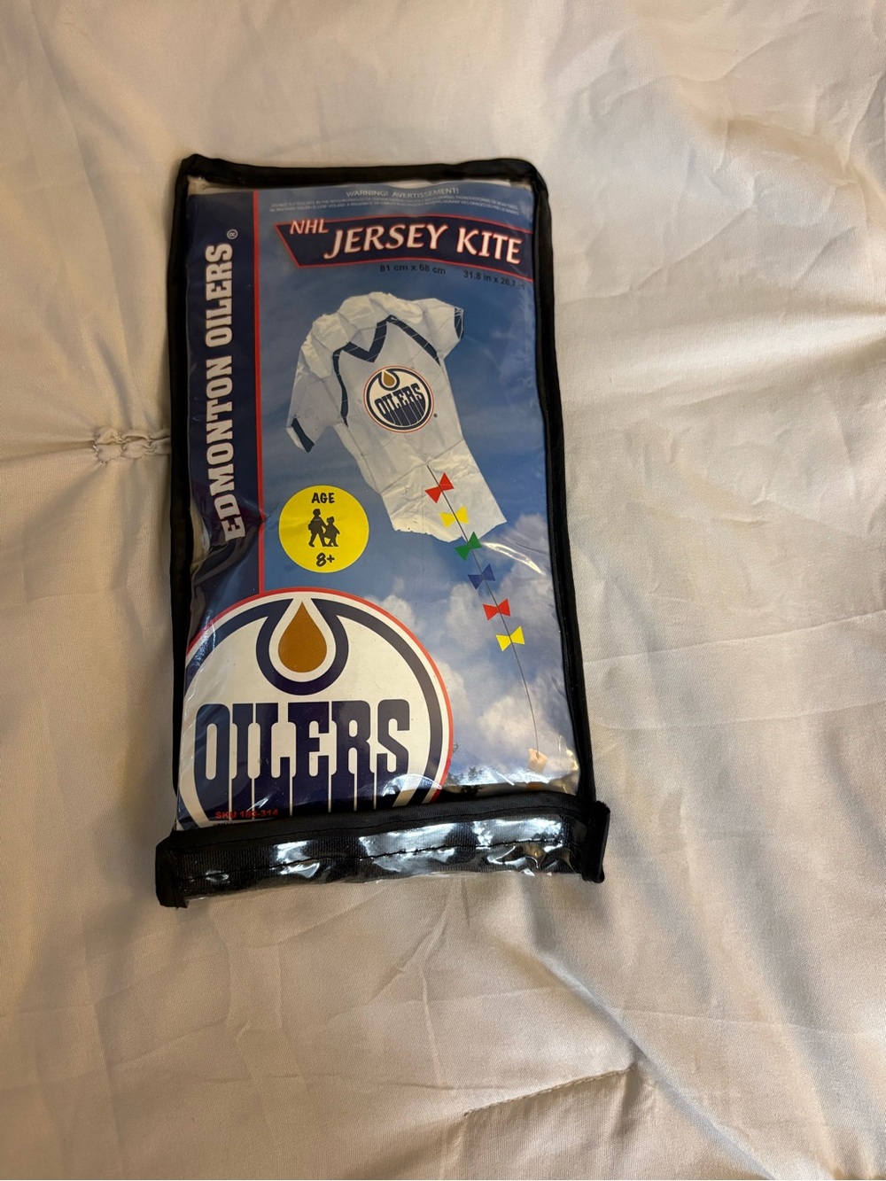 NHL Edmonton Oilers Jersey Kite - Blue White Orange Gold